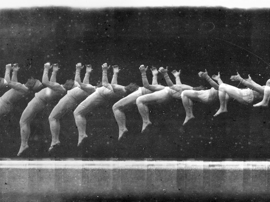 Montage E. J Marey - bandes chronophotographiques - Etienne-Jules Marey et Georges Demenÿ - 1890 - Collections La Cinémathèque française