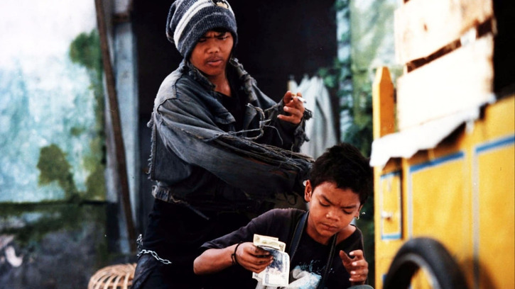 Feuille sur un oreiller