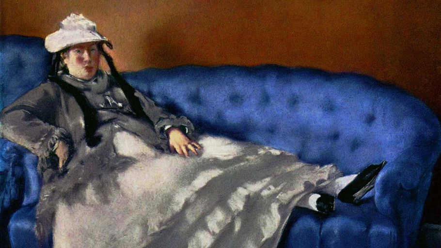 À quoi pense madame Manet (sur son canapé bleu) ?