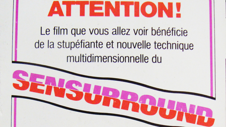 L'Expérience du SENSURROUND. Introduction par Jean-Pierre Verscheure