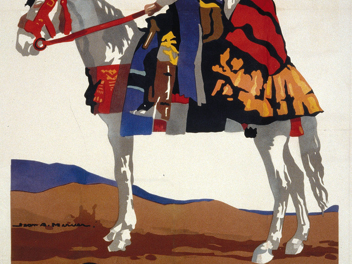 Affiche de 1925 du Carmen de Feyder restaurée par l'atelier Brigitte Bussière et Thierry Deknuydt, 165 x 124 cm. (Jean-Adrien Mercier © ADAGP Paris, 2022)
