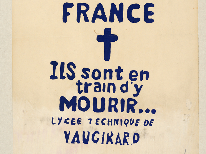 Affiche de manifestation ,1968 (A266-011)