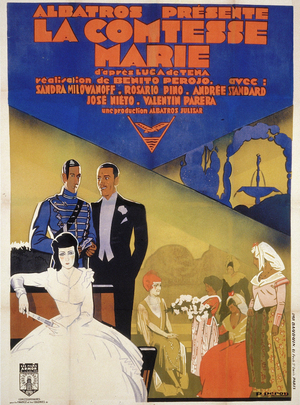 Affiche de René Péron pour La Comtesse Marie (161 x 120 cm) © ADAGP