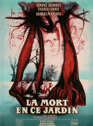 Affiche de René Péron pour La Mort en ce jardin (169 x 122 cm) © ADAGP