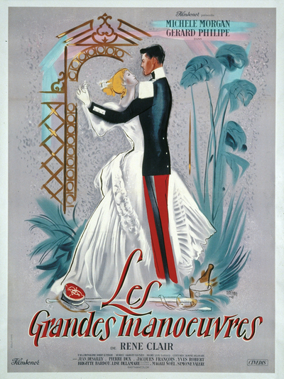 Affiche de René Péron pour Les Grandes manœuvres (168 x 122 cm) © ADAGP