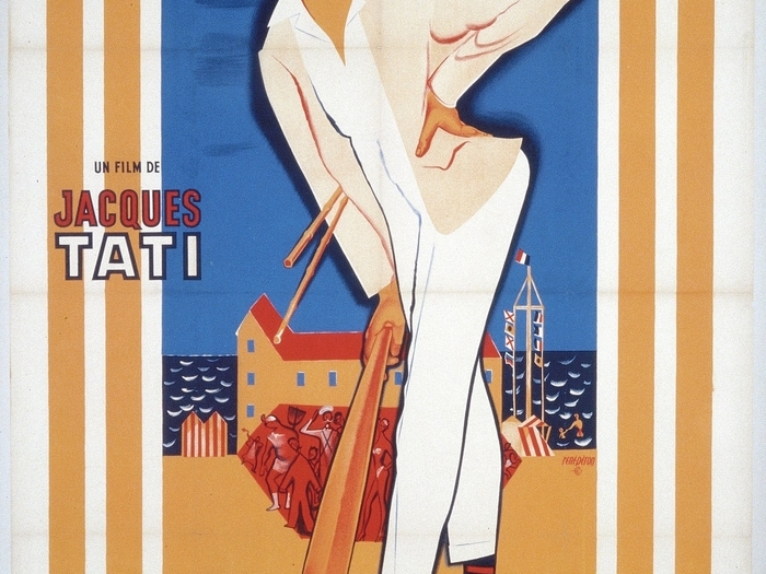 Affiche de René Péron pour Les Vacances de Monsieur Hulot (163 x 127 cm) © ADAGP