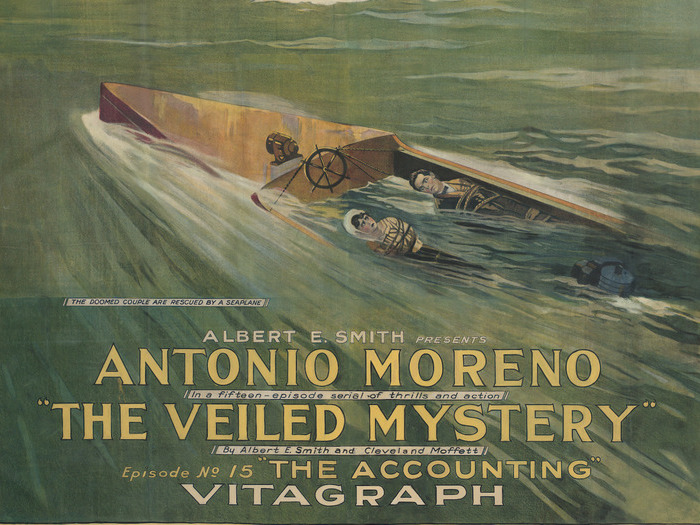 Affiche de The Veiled Mystery de William Bowman, 1920. Lithographie, 207 x 210 cm (D.R)