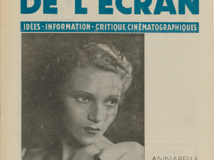 Annabella en couverture de La Revue de l'écran n°373 B du 13 février 1941