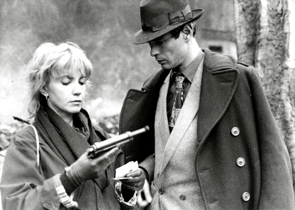 Avec Bulle Ogier dans Le Pont du Nord (Jacques Rivette, 1980). Photo de plateau (fonds Georges Sadoul), D.R. Avec Bulle Ogier dans <em>Le Pont du Nord</em> (Jacques Rivette, 1980). Photo de plateau (fonds Georges Sadoul), D.R.