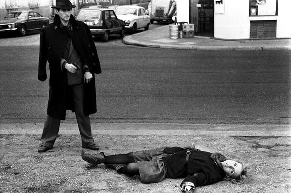 Avec Bulle Ogier dans <em>Le Pont du Nord</em> (Jacques Rivette, 1981). Photo de plateau Catherine Faux © C. Faux