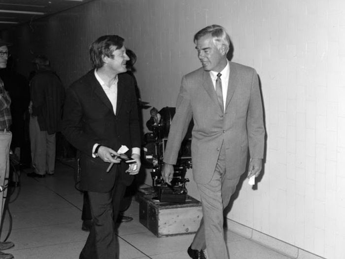 John Boorman et Lee Marvin sur le tournage de Point Blank