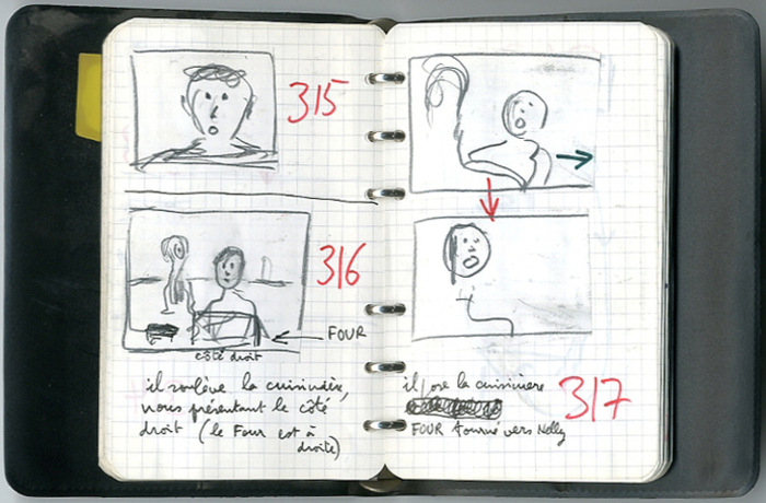 Carnet de notes de Jean-Paul Rappeneau