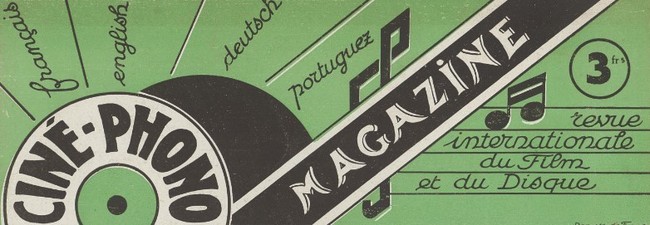 Ciné-phono magazine n° 3 (Juin 1930) - détail couverture