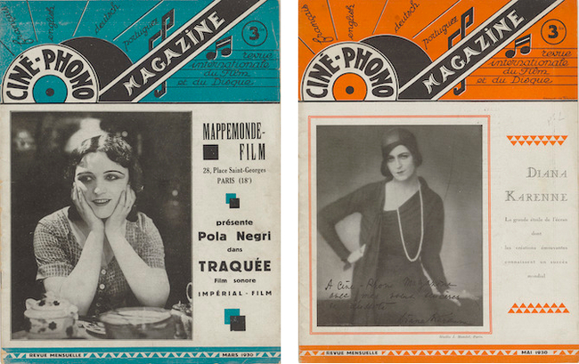 Ciné-phono magazine n°1 (mars 1930) et n° 2 (mai 1930) 