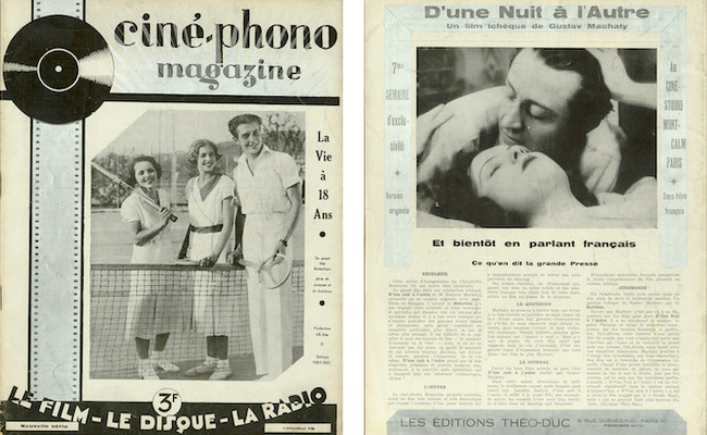 Ciné-phono magazine n°19 (mars-avril 1933) et n°18 (novembre-décembre 1932)