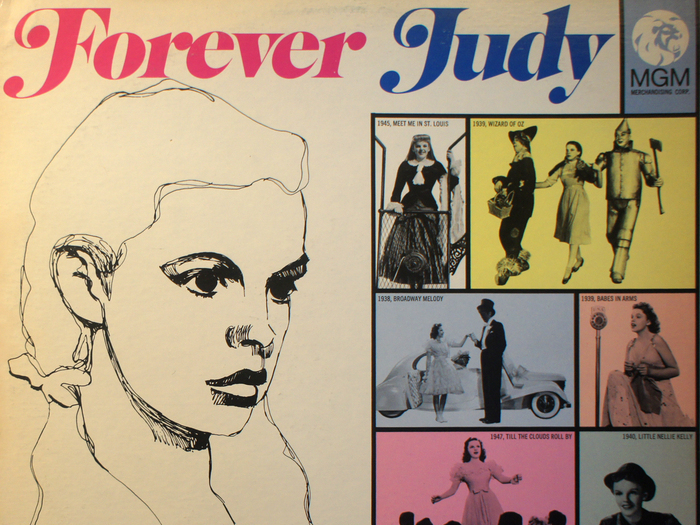 Compilation de chansons de Judy Garland, disque vinyle, fonds Jacques Poitrat