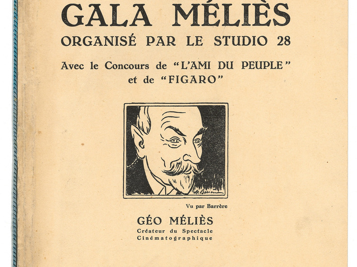 Couverture du programme du gala Méliès à la salle Pleyel (16 décembre 1929)