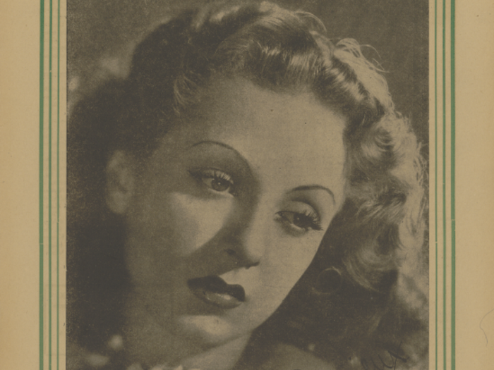 Danielle Darrieux en couverture de La Revue de l'écran n°347B du 31 octobre 1940 