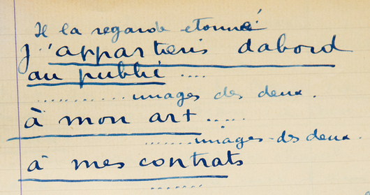 Extrait du Ciné-scénario, <em>La Tierra de los toros</em>, 1922. © Les amis de Musidora Extrait du Ciné-scénario, <em>La Tierra de los toros</em>, 1922. © Les amis de Musidora