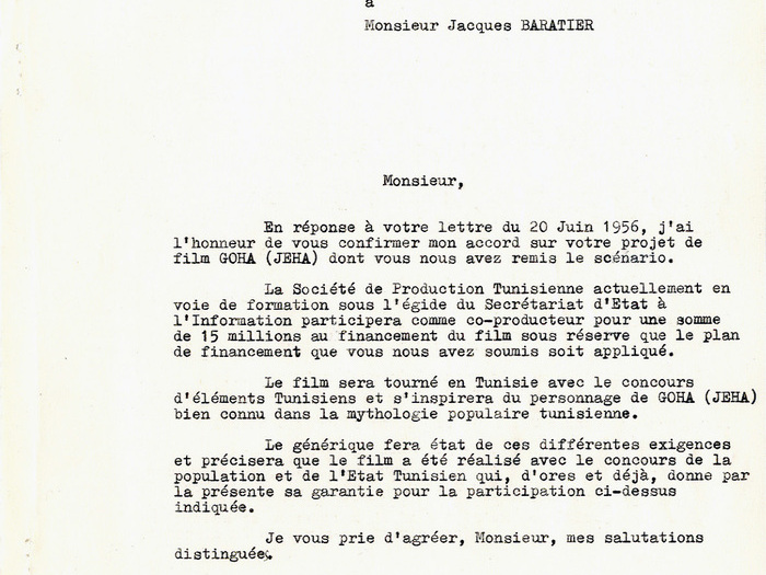 Goha (Jacques Baratier) : extrait du fonds d'archives