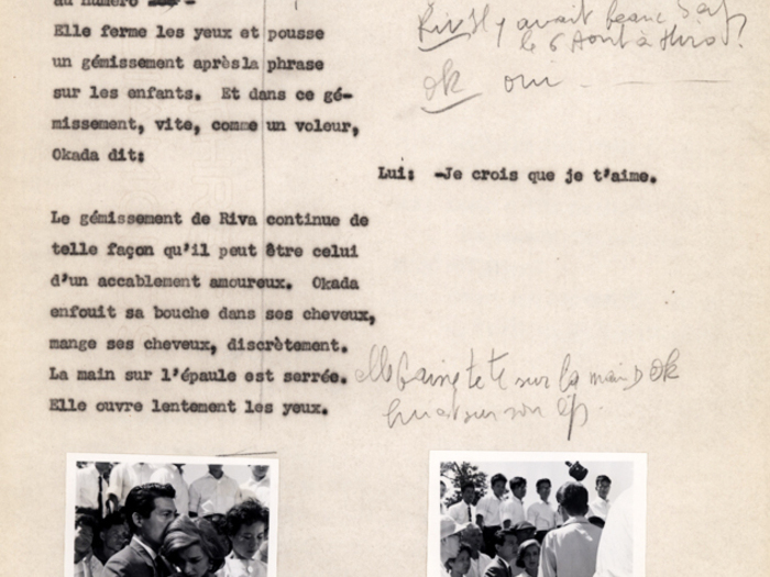 Hiroshima mon amour : carnet n°3 page 158