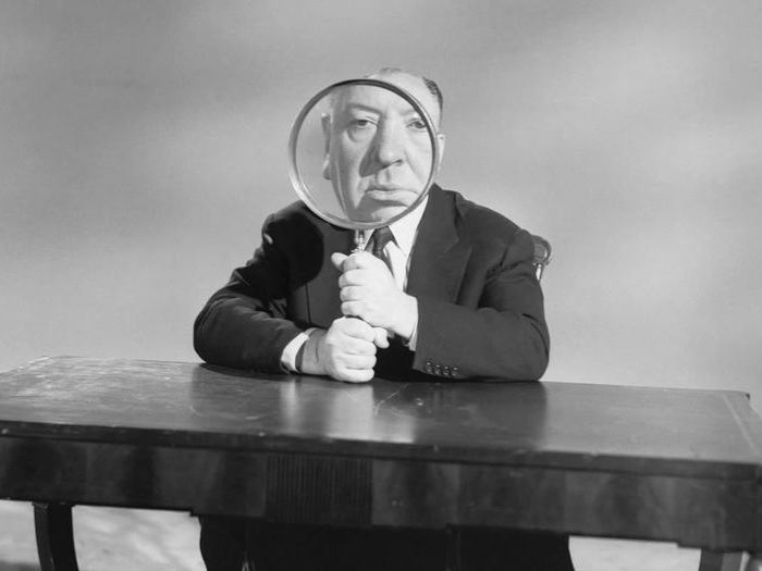 Sur le plateau d'Alfred Hitchcock Presents (Photo Bettmann, 1956)