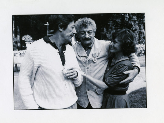 Jean Rochefort, Yves Robert et Danièle Delorme sur le tournage de "La Fille prodigue" de Jacques Doillon (1980) © Pierre homme