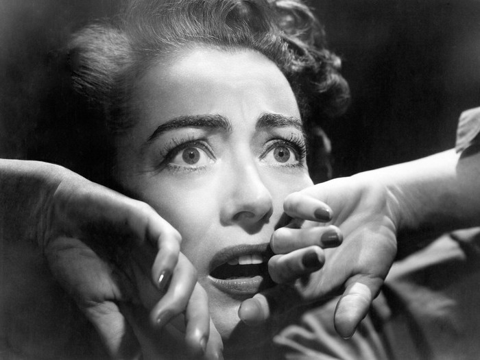 Joan Crawford dans Sudden Fear/Le Masque arraché (David Miller, 1952)