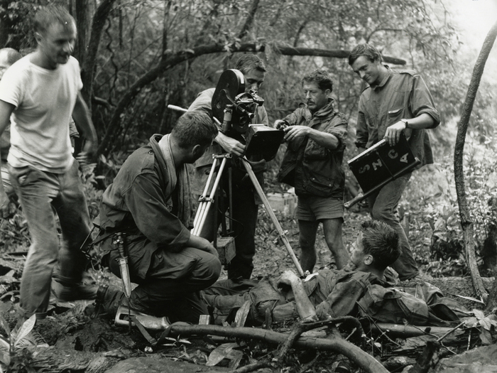 Tournage de La 317e section  de Pierre Schoendoerffer