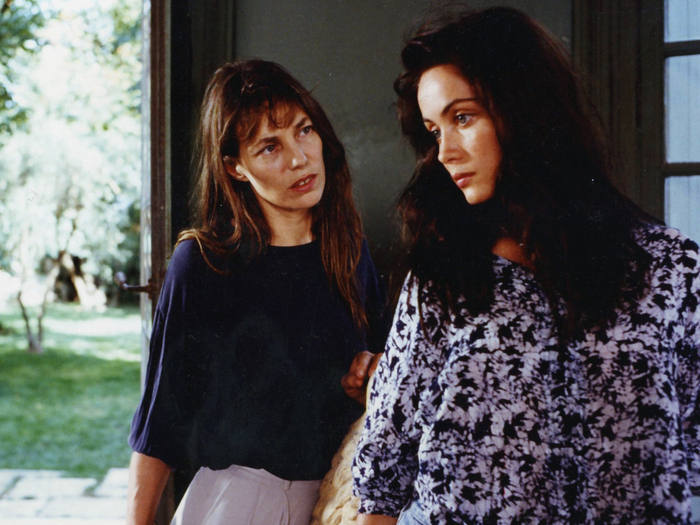 Jane Birkin et Emmanuelle Béart dans La Belle noiseuse, divertimento (Jacques Rivette, 1991)