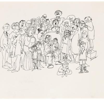 Dessins d'Ettore Scola pour La Famille (1986)