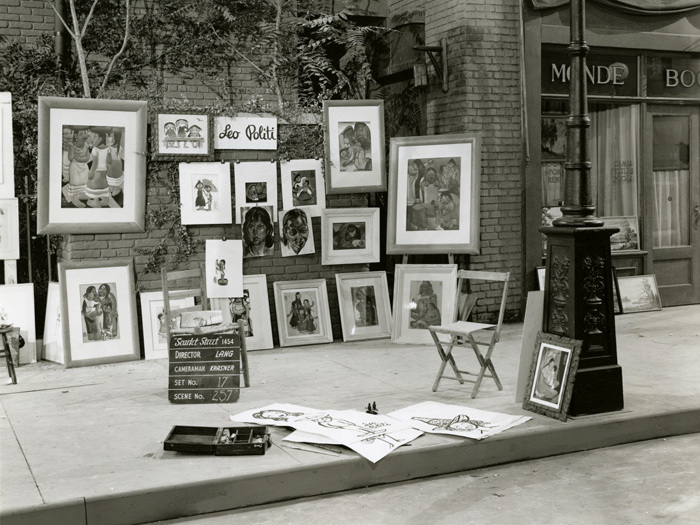 La Rue rouge (Fritz Lang) - Photo de décor du marché de l'art
