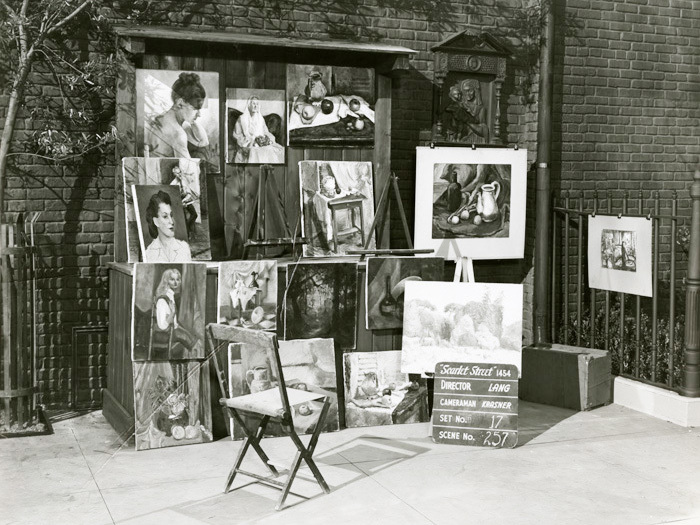 La Rue rouge (Fritz Lang) - Photo de décor du marché de l'art