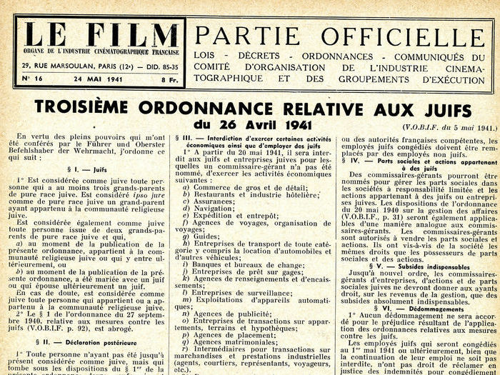 Le Film n°16 du 24 mai 1941