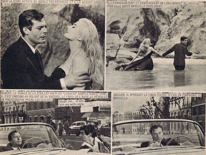 Le roman-photo de La dolce vita dans Nous Deux Film (n°81, 1960)