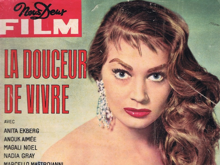 Le roman-photo de La dolce vita en couverture de Nous Deux Film (n°81, 1960)