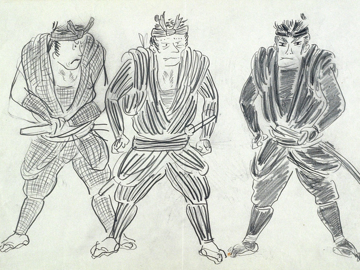 Les 7 Samourais Dessin de Akira Kurosawa