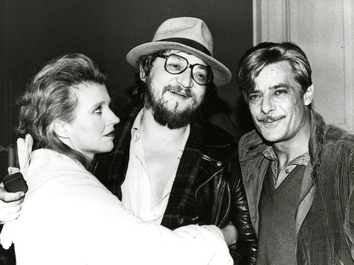 Hanna Schygulla, Fassbinder et Giancarlo Giannini sur le tournage de "Lili Marleen" (1980)