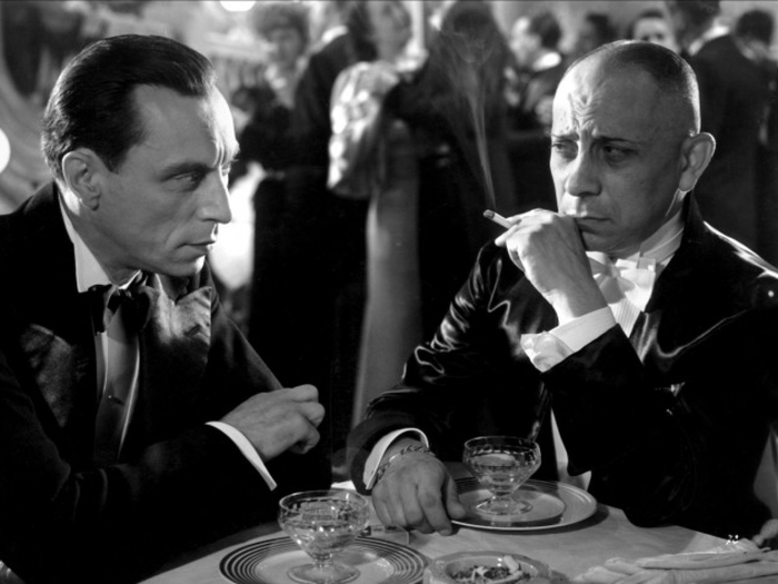 Louis Jouvet et Erich von Stroheim dans L'Alibi de Pierre Chenal