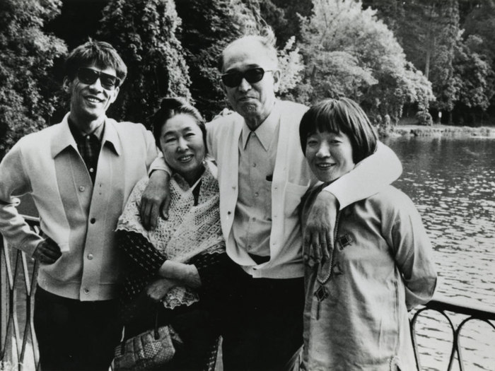 Madame Kawakita, Kurosawa et Hiroko Govaers à Ville d'Avray en 1972