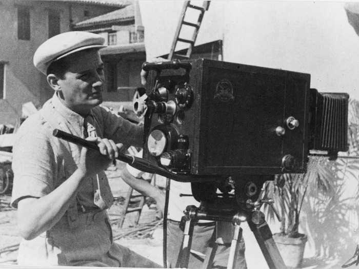Marcel Pagnol sur le tournage de sa "Trilogie marseillaise"