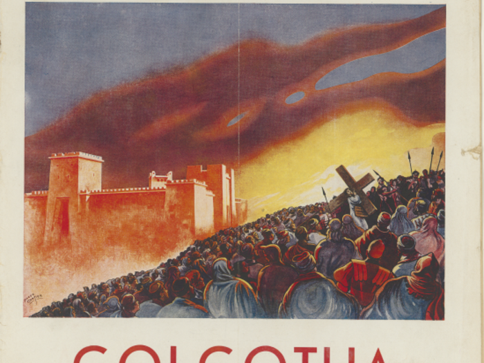 Publicité pour Golgotha en couverture de La Revue de l'écran n°143 du 19 avril 1935