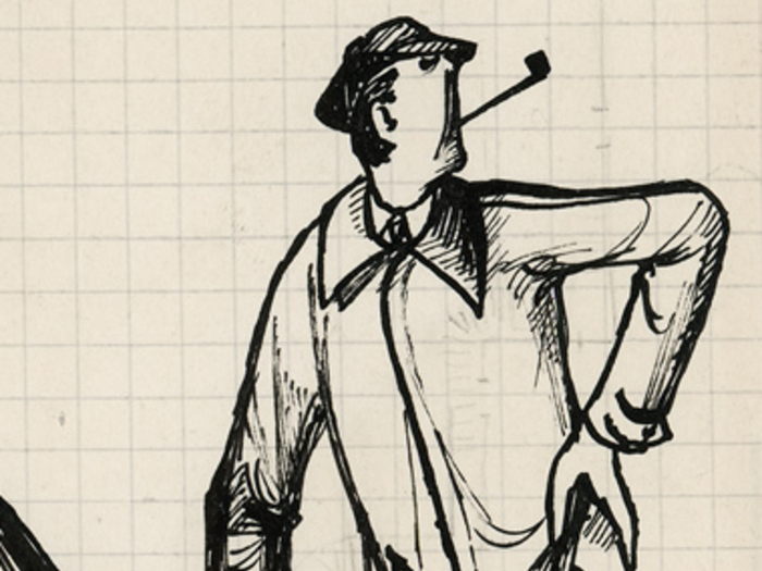 Monsieur Hulot, dessin de Pierre Étaix 