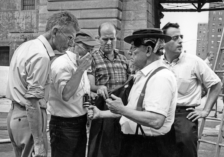 Samuel Beckett et Buster Keaton sur le tournage de "Film" (1964) 