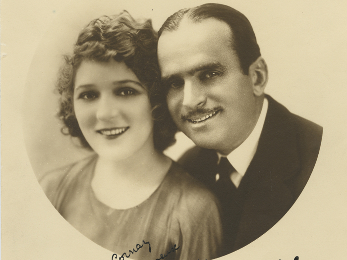 Photo dédicacée de Mary Pickford et Douglas Fairbanks