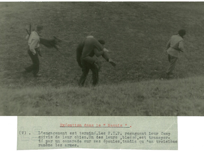 Photographie mise en scène d'exécution dans le maquis - Chris Marker