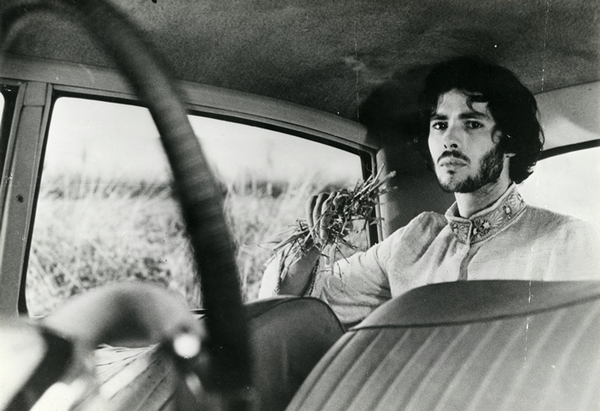 Pierre Clémenti sur le tournage de La Voie lactée (Luis Buñuel, 1969) par Jean Distinghin © D.R.