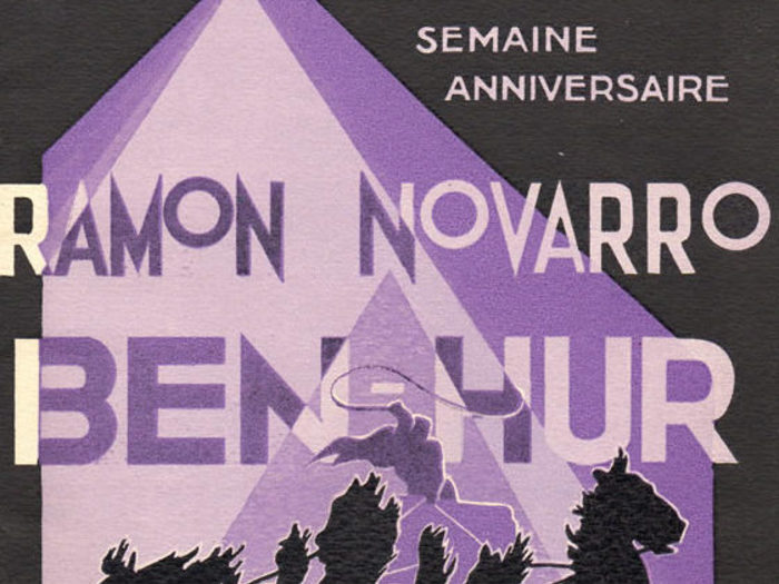 Programme pour le premier anniversaire de l'exploitation du film « Ben-Hur » au Cinéma Madeleine (1927)