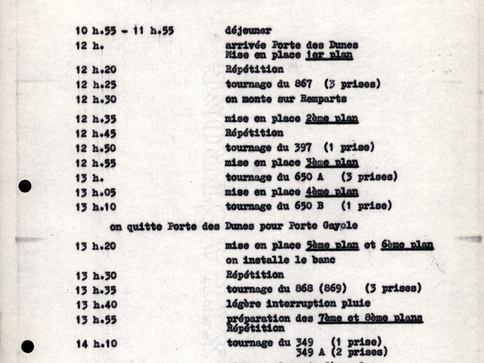 Rapport horaire de Muriel (Alain Resnais)