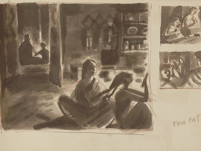 Storyboard de Pather Panchali (Satyajit Ray, 1952)